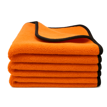 600GSM Mikrofasertuch Orange/Orange 3 x Stück 30x30cm