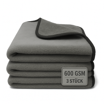 Mikrofasertuch 600GSM Grau/Grau 30x30cm