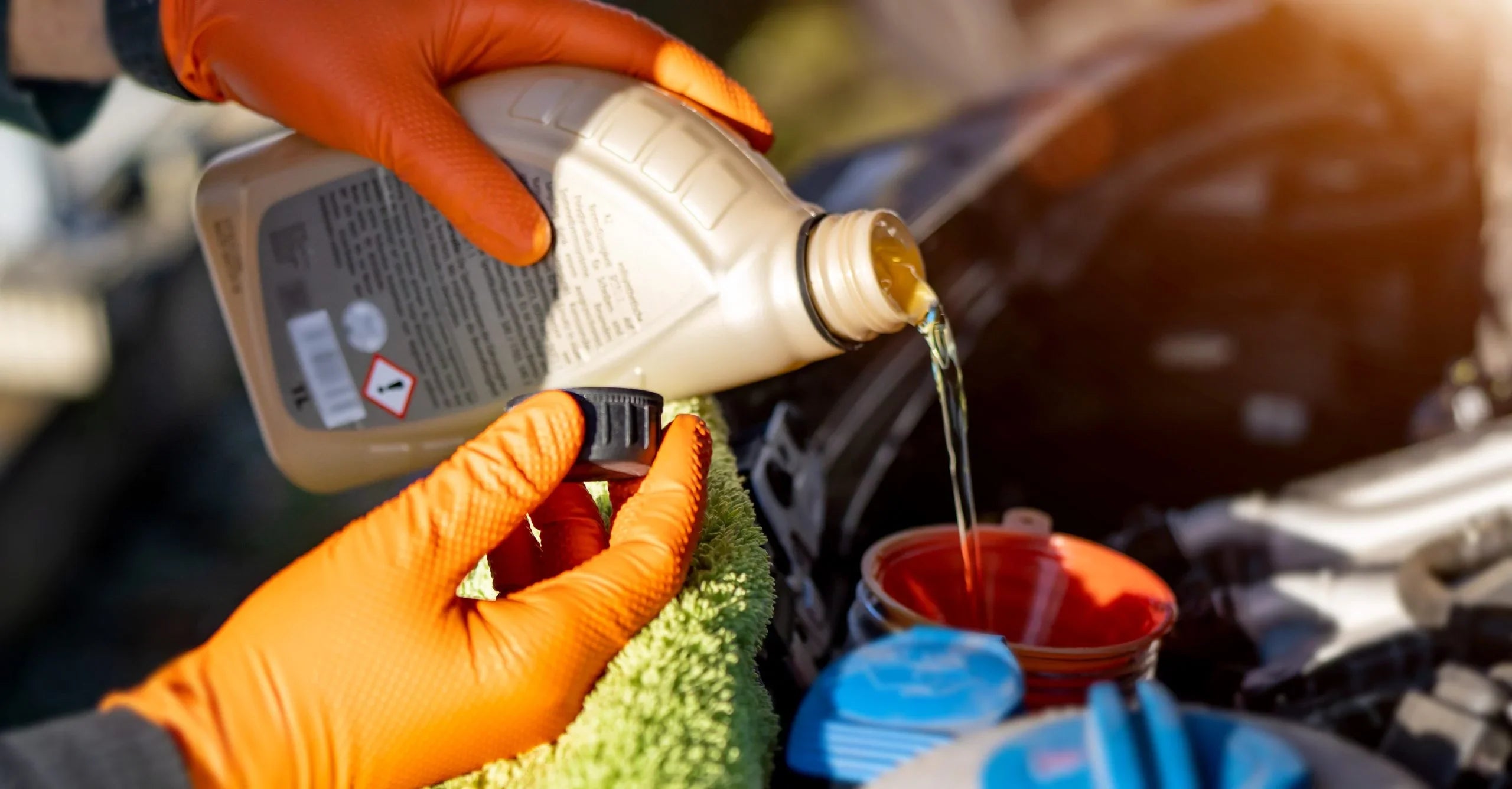 Nitrilhandschuhe Orange 2-3 x Dicker mit Diamant Textur 50 Stück