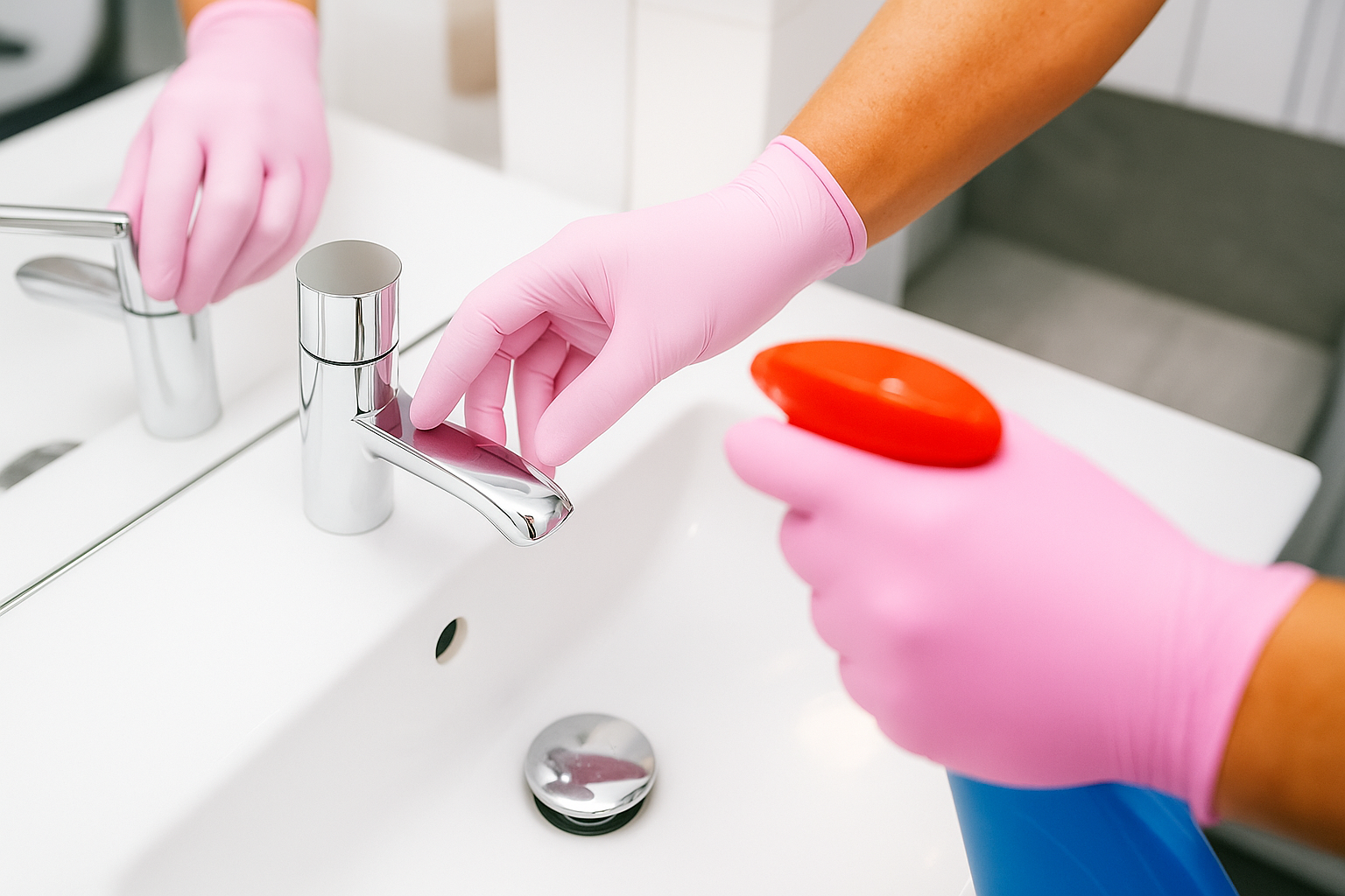 Nitrilhandschuhe Rosa – Nitril Einmalhandschuhe Puderfrei, Reißfest & Latexfrei (100 Stück)