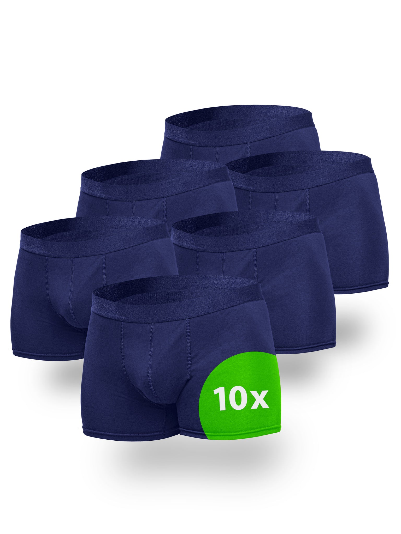 Kemes Boxershorts Herren 10 Pack Baumwolle Blau Unterhosen atmungsaktiv Unterwäsche Herren