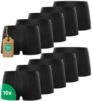 Boxer para hombre, color negro, 95 % algodón, 5 % elastano, certificado ÖKO-TEX-100 