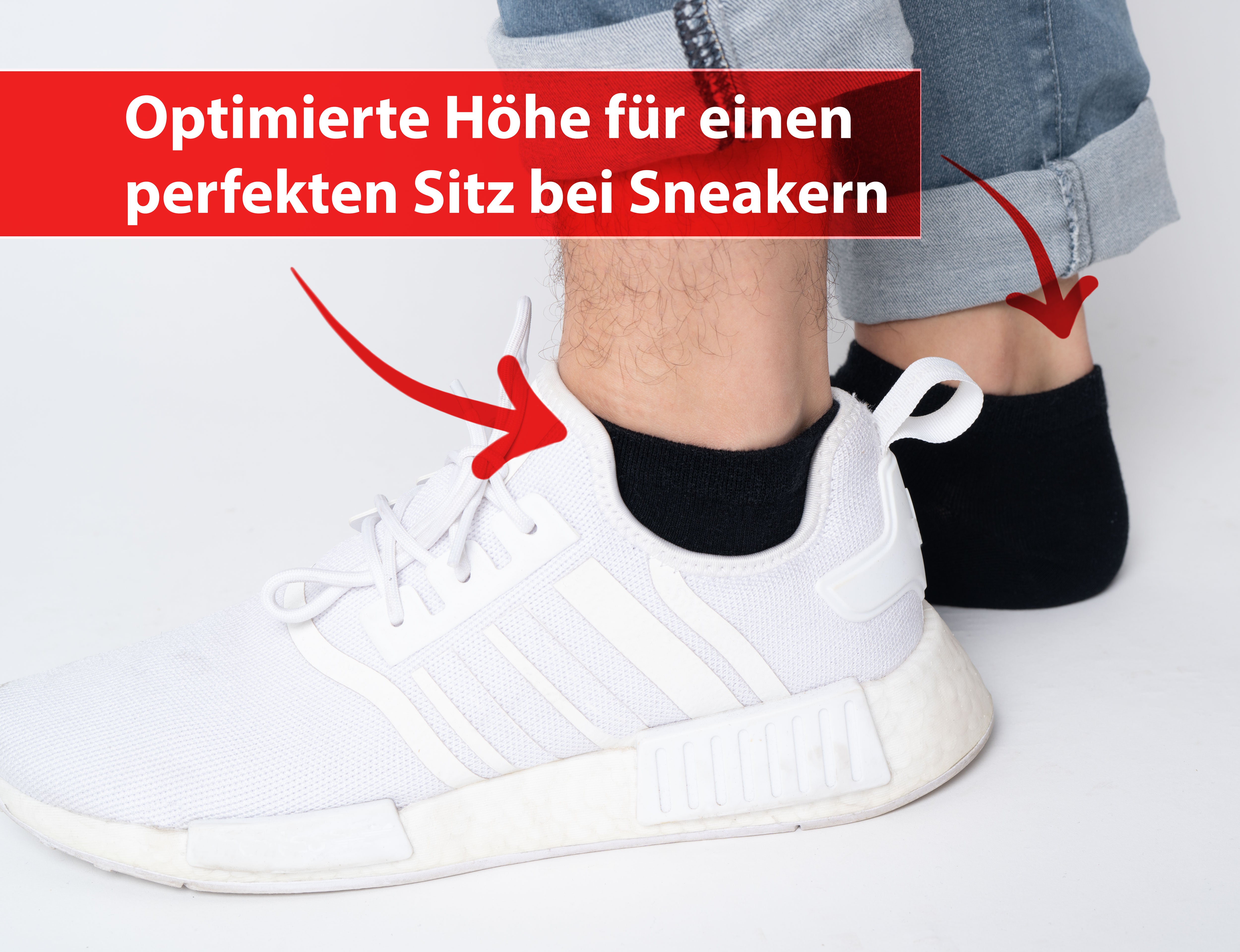 Calcetines deportivos unisex negros 10 pares diferentes tamaños calcetines deportivos hombre/mujer 95% algodón 5% elastano 