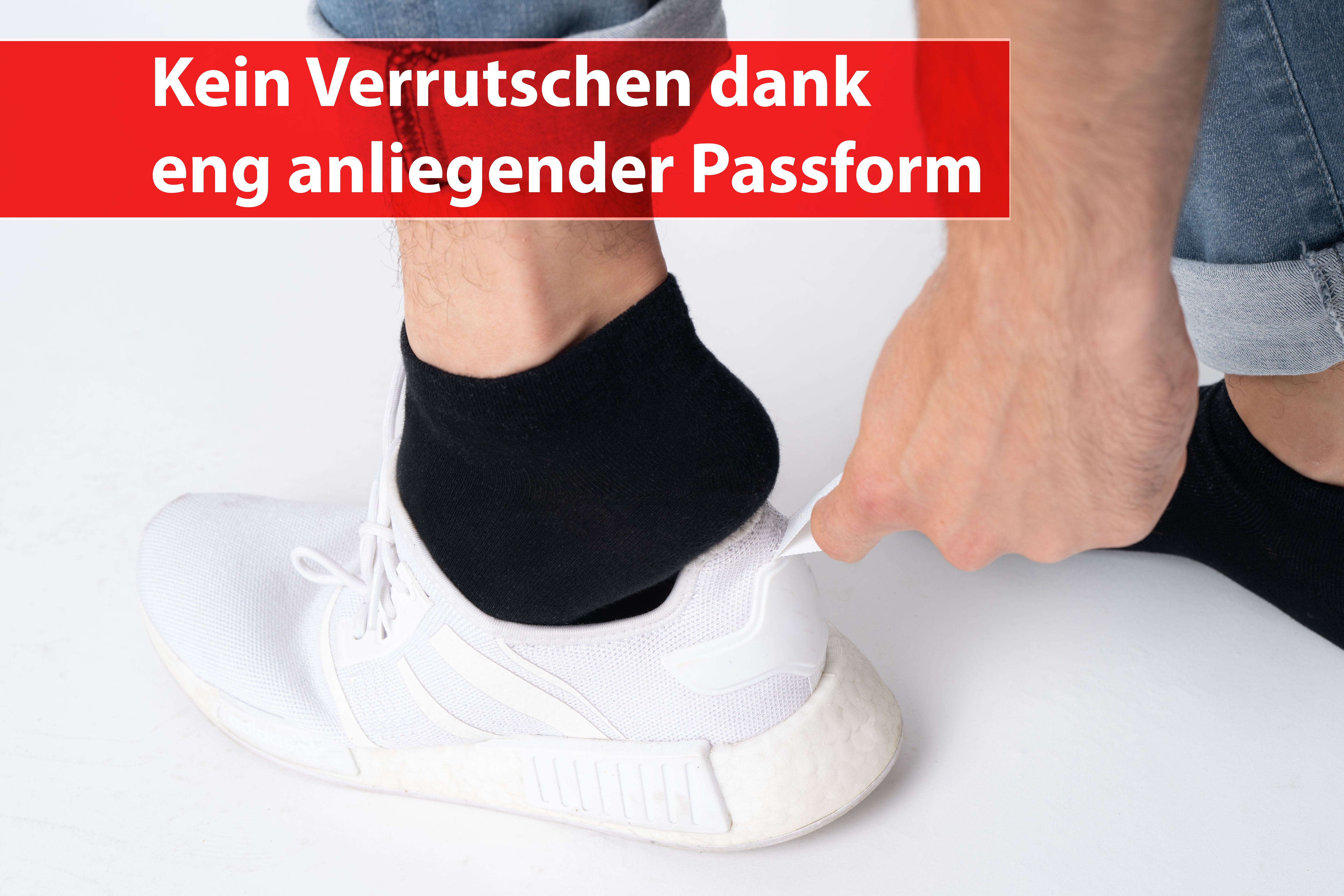 Calcetines deportivos unisex negros 10 pares diferentes tamaños calcetines deportivos hombre/mujer 95% algodón 5% elastano 