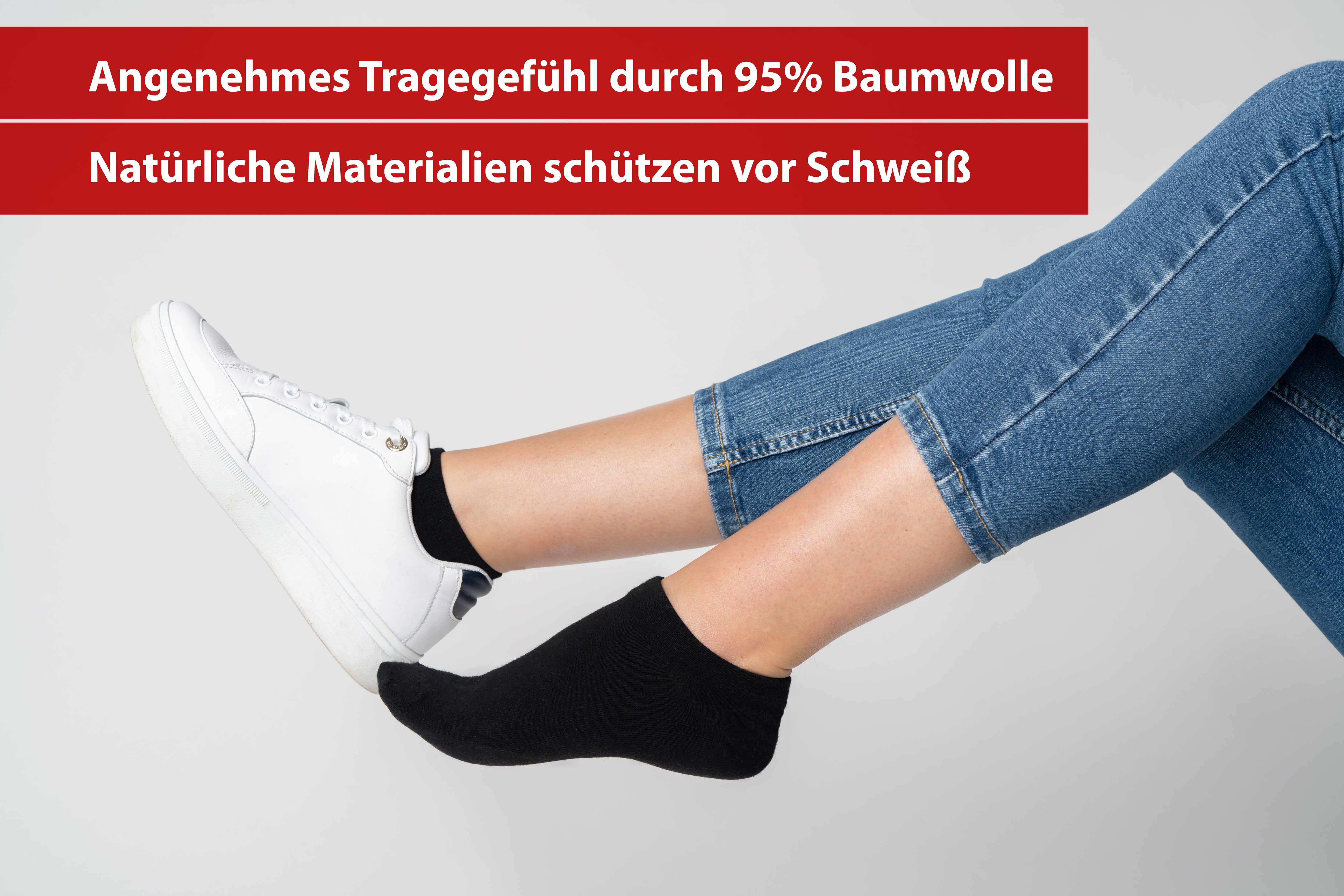 Calcetines deportivos unisex negros 10 pares diferentes tamaños calcetines deportivos hombre/mujer 95% algodón 5% elastano 