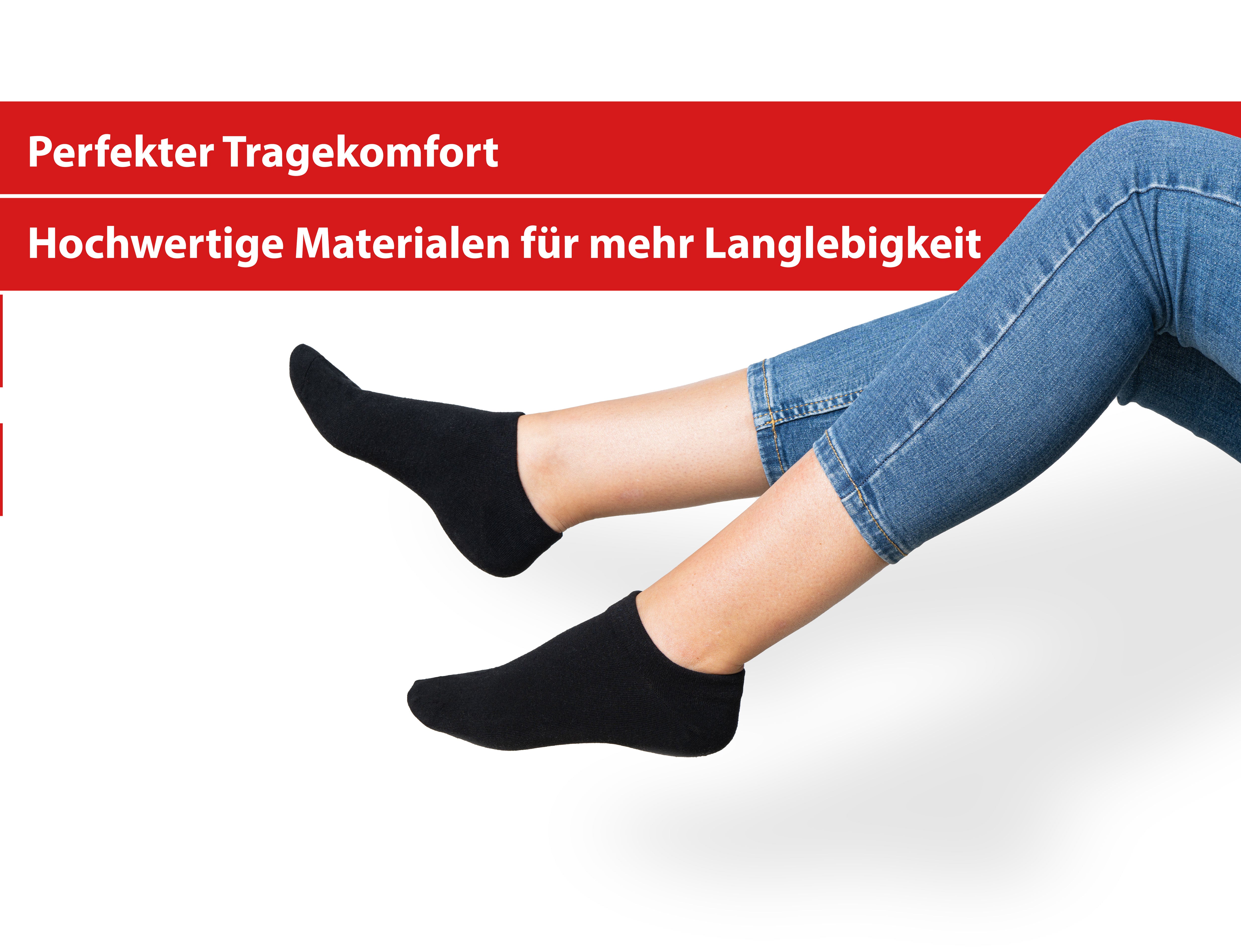 Calcetines deportivos unisex negros 10 pares diferentes tamaños calcetines deportivos hombre/mujer 95% algodón 5% elastano 