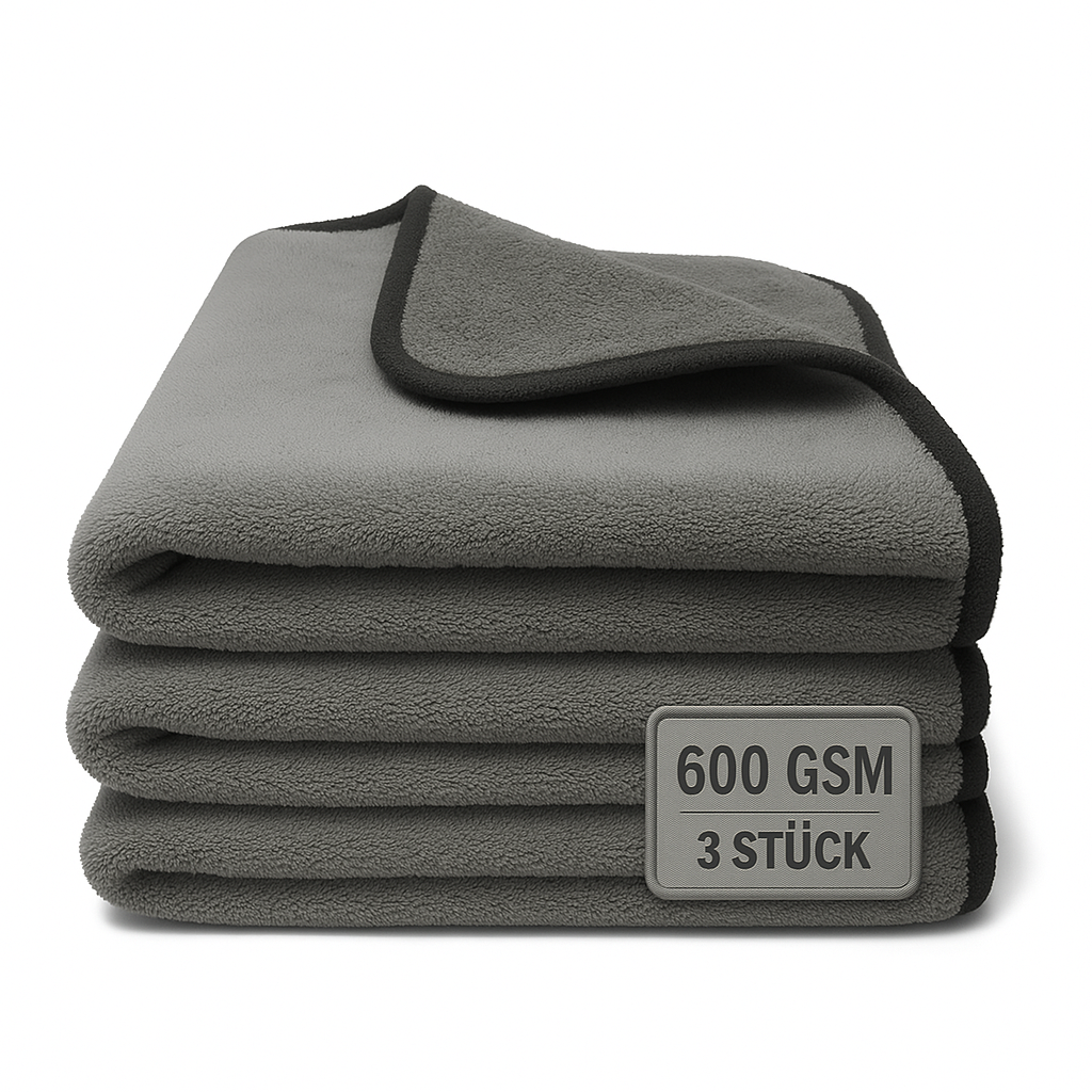 Mikrofasertuch 600GSM Grau/Grau 30x30cm