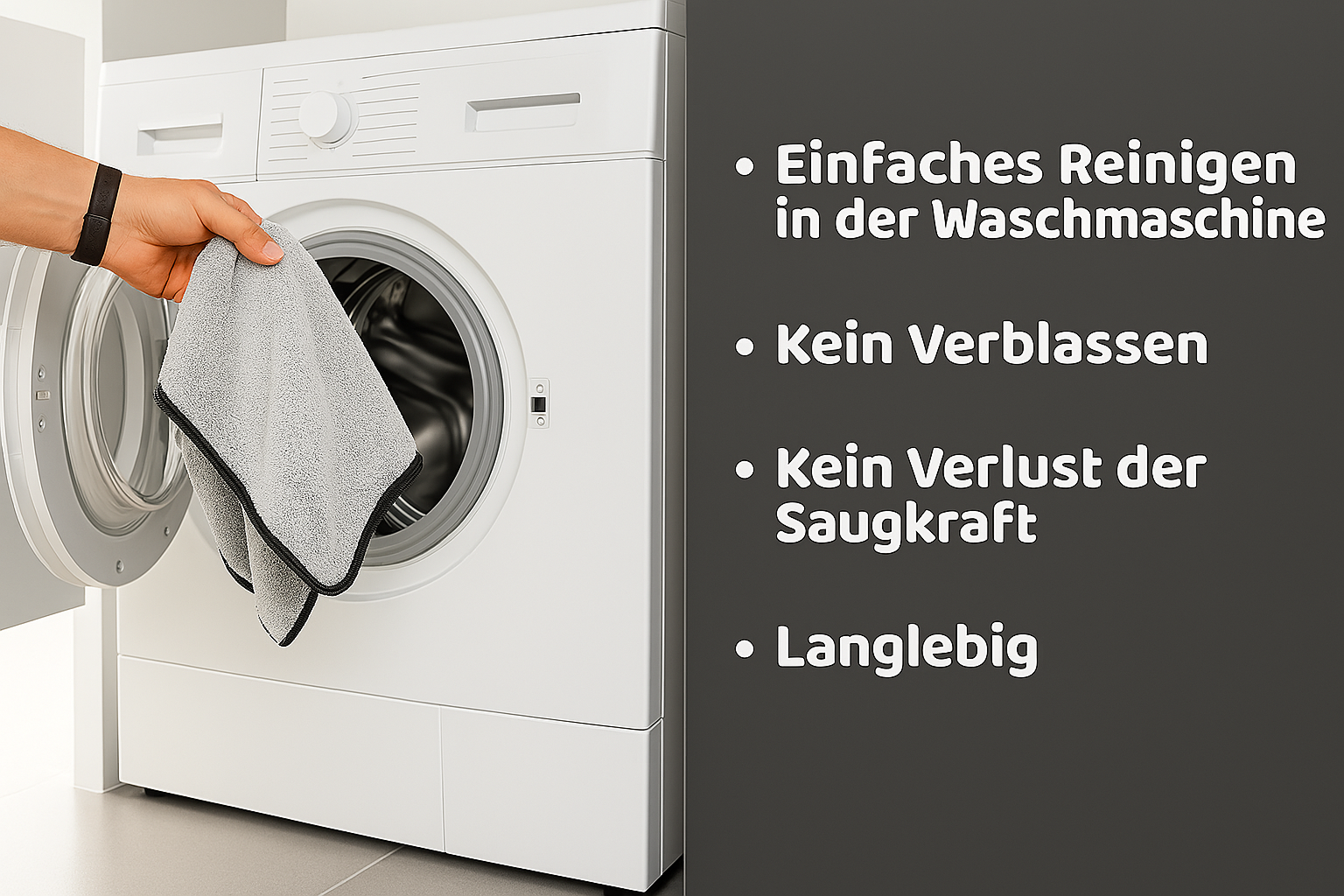 Mikrofasertücher Hellgrau – 600 GSM Premium Reinigungstücher 30×30 cm, Saugstark & Fusselfrei