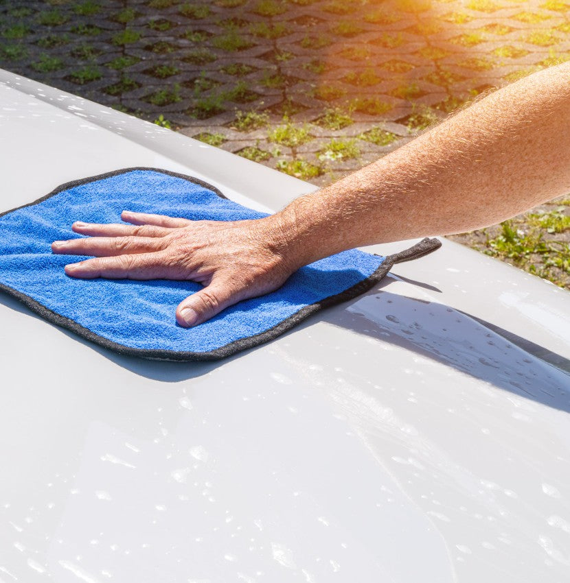 3× Mikrofasertücher Blau – 500 GSM Reinigungstücher aus Mikrofaser, Saugstark & Fusselfrei