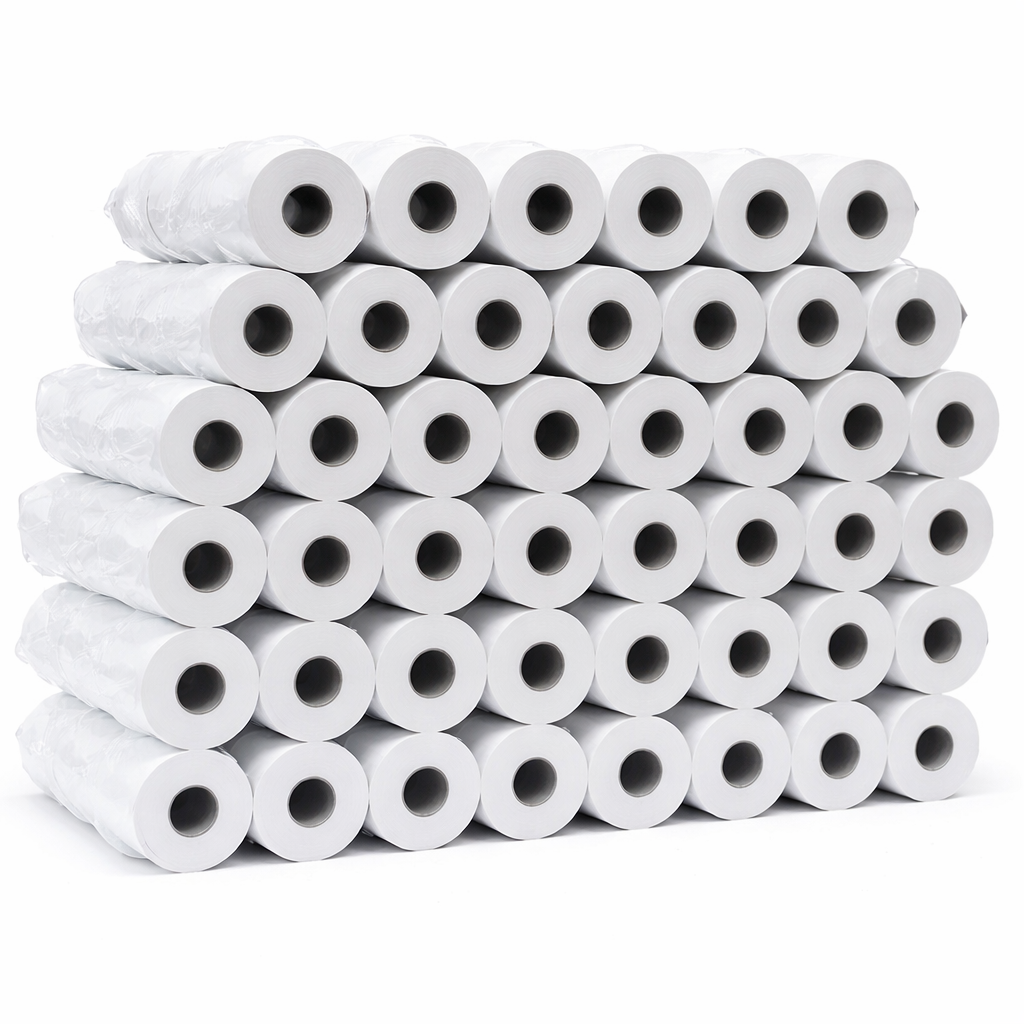 EC Cash Rollen Thermopapier 57mm x 35mm x 12mm - Kassenrollen 57x35x12 für EC & Kredit-Kartenlesegeräte - Thermorollen 57mm - Bonrollen EC Gerät - Für Systeme bis 14m (50 Stk)