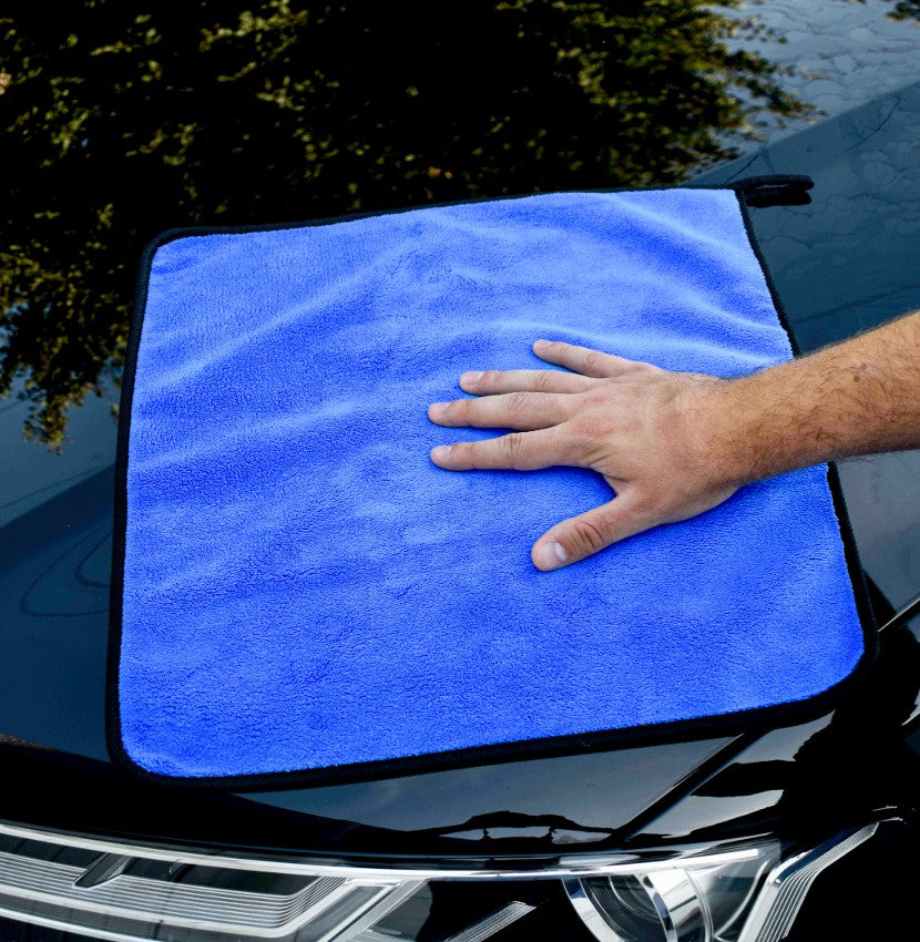 3× Mikrofasertücher Blau – 500 GSM Reinigungstücher aus Mikrofaser, Saugstark & Fusselfrei