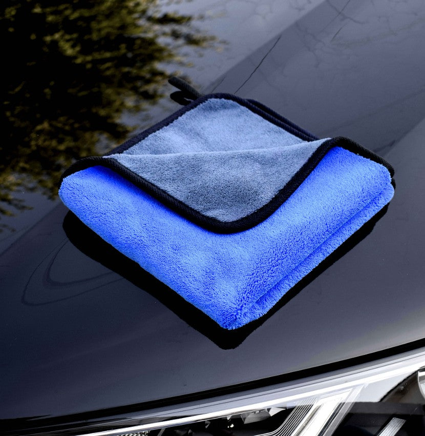 3× Mikrofasertücher Blau – 500 GSM Reinigungstücher aus Mikrofaser, Saugstark & Fusselfrei